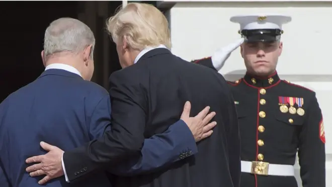 Это была первая личная встреча Президент США и премьер-министра Израиля после победа Трампа на выборах 2016 года