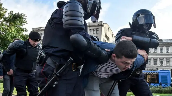 Son las cuartas protestas en Rusia en menos de un mes.