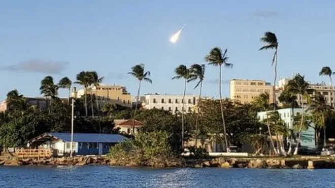 El meteoro se vio desde casi toda la isla, según los reportes.