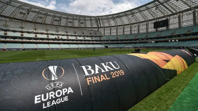 The crowd at Baku's 60,000-capacity Olympic Stadium will be only 10 percent Arsenal and Chelsea fans