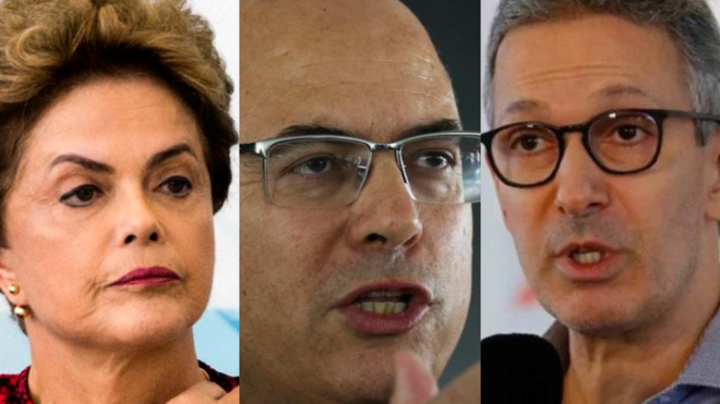 Colagemvbet avisfotosvbet avisDilma Rousseff, Wilson Witzel e Romeu Zema
