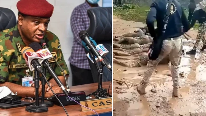 Nigeria Air Force arrest officers for 'flogging video' for Ilesha, Osun State