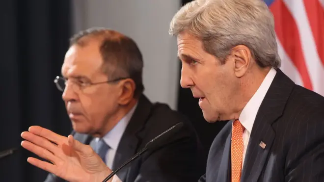 В ходе многочасовых переговоров в Женеве Керри и Лавров смогли договориться об основных условиях перемирия в Сирии