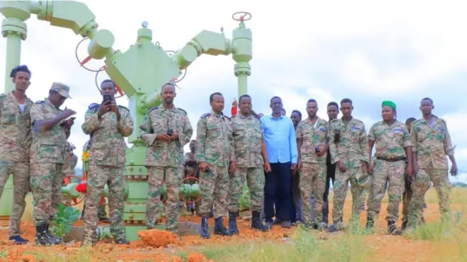 Ciidamada Dowlad Deegaanka Soomaalida oo ku sugan ceelasha shidaalka