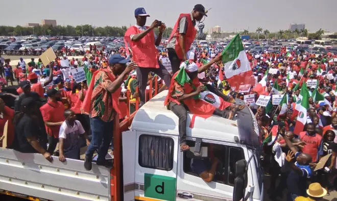 Aworan awọn oluwọde NLC ni ile aṣofin Abuja