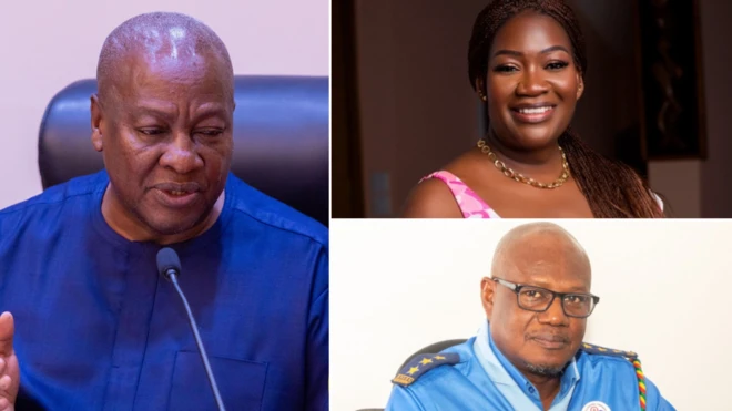 John Mahama, Justina Nelson, Prosper Bani