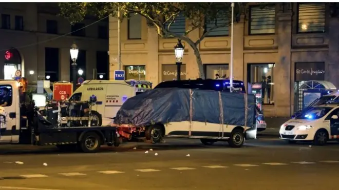 En Barcelona usaron una furgoneta alquilada.