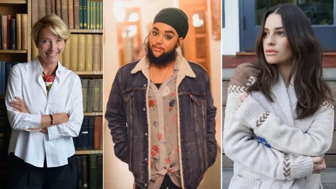 Emma Thompson, Harnaam Kaur and Lea Michele