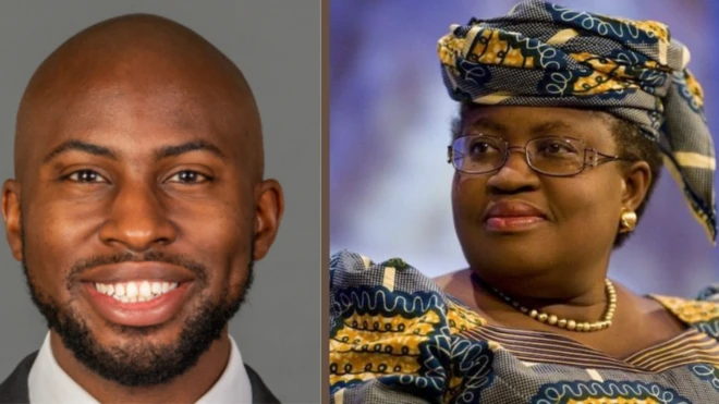 Okonjo-Iweala: congratulate son for "for first