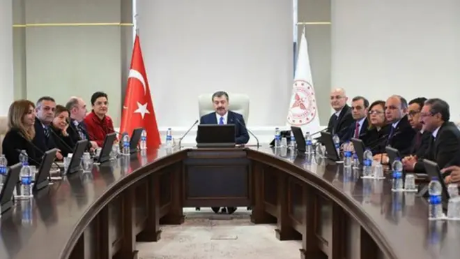 Sağlık Bakanı Fahrettin Koca ve Koronavirüs Bilim Kurulu üyeleri