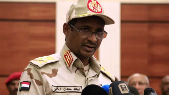 نائب رئيس مجلس السيادة السوداني الفريق أول محمد حمدان دقلو