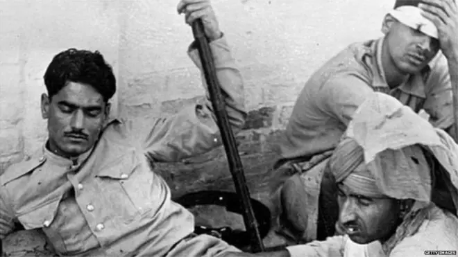 విభజన తర్వాత జరిగిన అల్లర్లలో గాయపడిన పోలీస్ అధికారులు