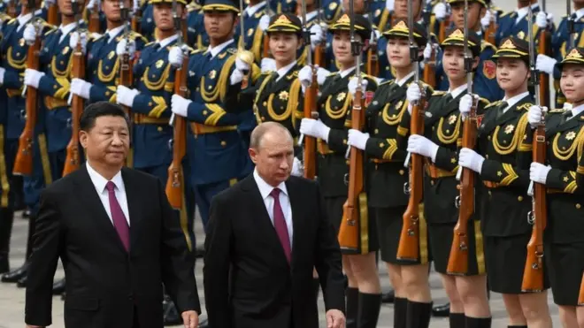 Путин менен Цизинпин