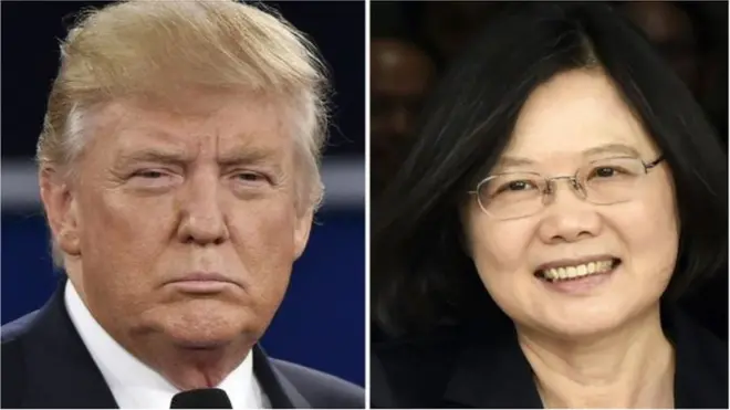 特朗普與蔡英文電話交談打破了1979年華盛頓與台北斷交、與北京建交以來的常規