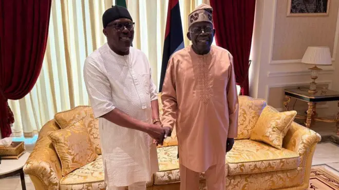 Di handshake between Rivers Governor Fuabara and President Tinuba na sign of peace? June 03, 2025