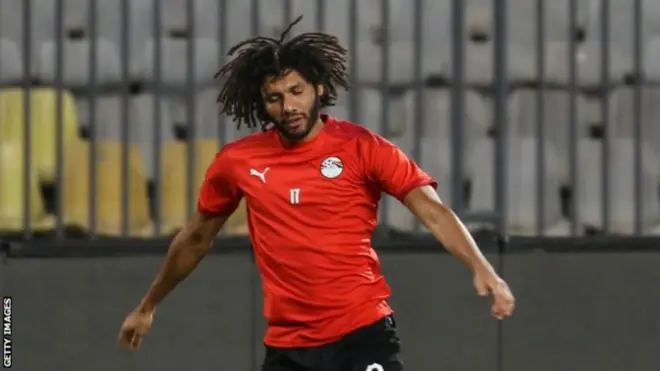 أحرز محمد النني الهدف الأول لمنتخب مصر في شباك أنجولا