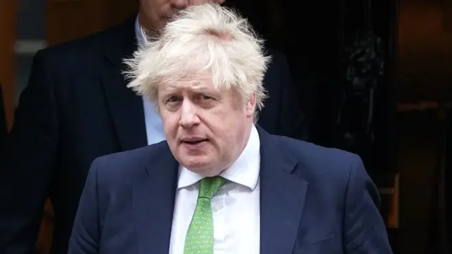 Boris Johnson leaves Cobr meeting