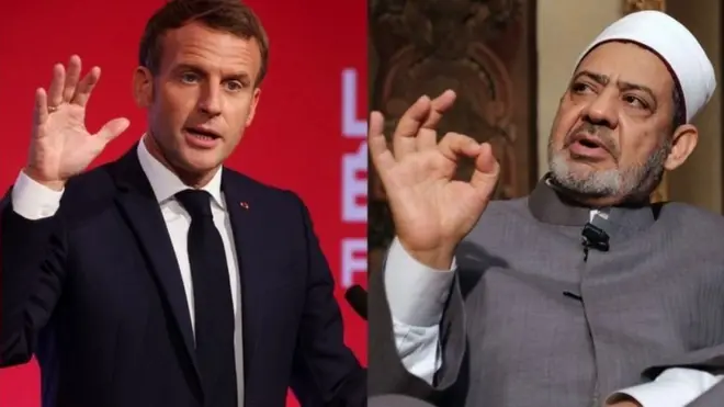 Imaam Dr Axmed Al-Dayib iyo Emmanuel Maccron