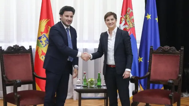 Dritan Abazović i Ana Brnabić
