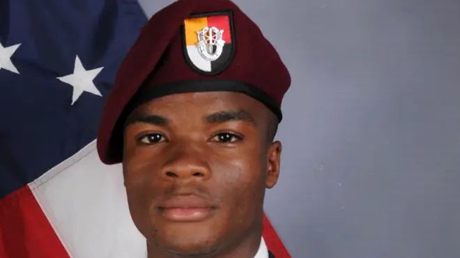 La David Johnson fue uno de los cuatro militares estadounidenses abatidos en una emboscada en Níger el 4 de octubre.