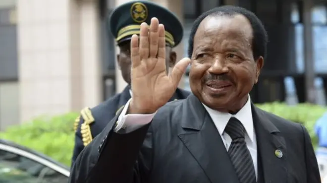 President Paul Biya don dey for power since 1982