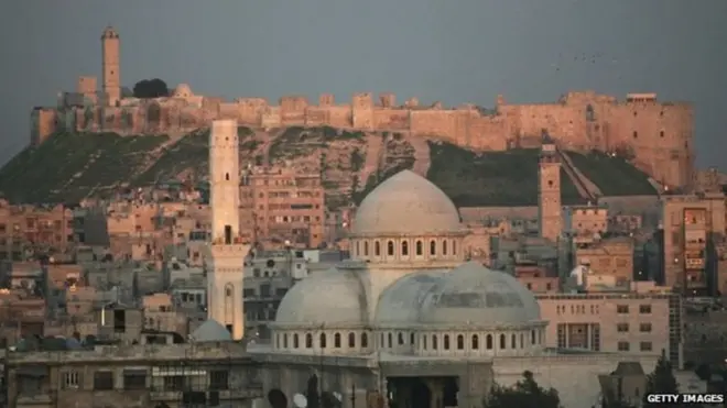 Mji wa Aleppo ulivyokuwa ukionekana mwaka 2006