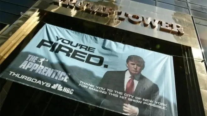 Katika kipindi chake cha runinga rais Trump alitumia neno 'umefutwa kazi'