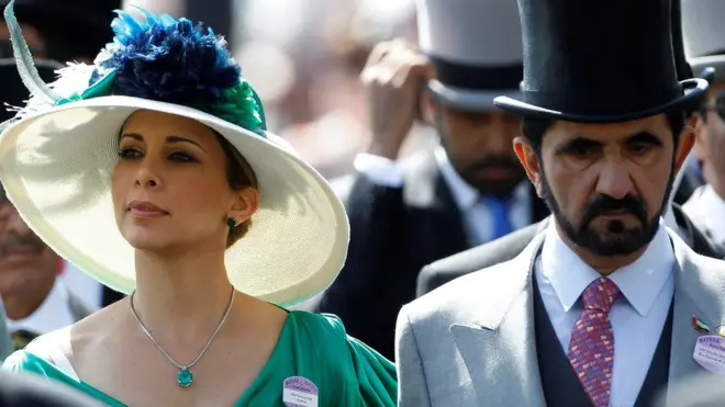 Sheikh Mohammed Bin Rashid Al-Maktoum and his estranged wife, Princess Haya Bint Al-Hussain
