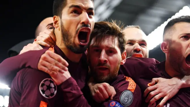 Jugadores del Barcelona