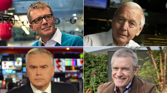 Nicky Campbell, John Humphrys, Jeremy Vine, Huw Edwards son los cuatro presentadores que aceptaron el recorte.