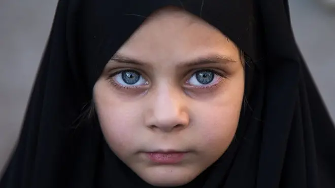 a kid with hijab