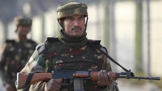 भारतीय सेना का एक जवान.