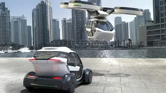 एयरबस इसी तरह की एक टैक्सी की योजना बना रहा है जो कार भी हो सकती है और एयर टैक्सी भी