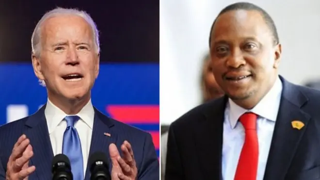 Pirezidant Joo Baayidaniifi Pirezidant Uhuruu Keeniyaattaa