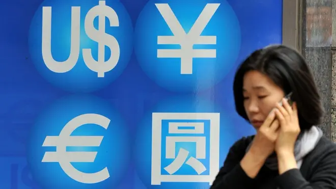Các đồng tiền USD, nhân dân tệ, euro - hình minh họa