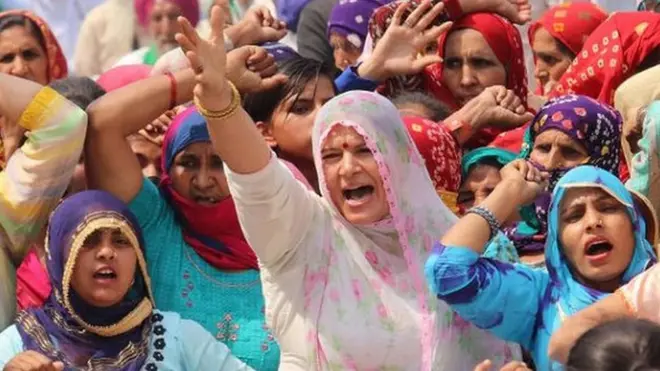 प्रदर्शनकारी किसान