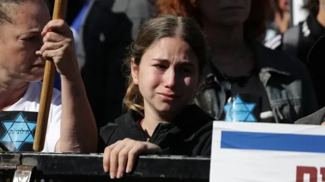 Manifestación este jueves en contra del nuevo gobierno de Israel en Jerusalén.