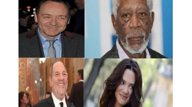 مورغان فريمان وكيفن سبيسي وآسيا أرجنتو وهارفي واينستاين