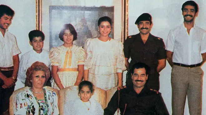 صدام حسين واسرته