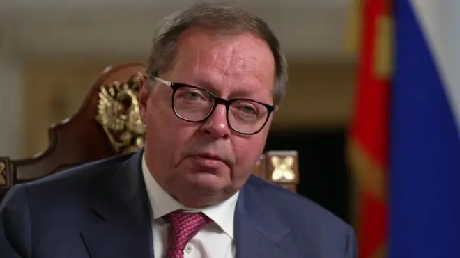 Ambassador Andrei Kelin told the BBC that Russian military doctrine is very strict on when tactical nuclear weapons can be used