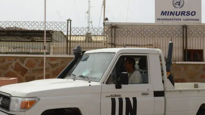 Le siège de la mission des Nations unies pour l'organisation du référendum au Sahara occidental à Laâyoune