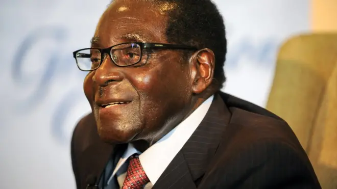 President Robert Mugabe don dey for power since
