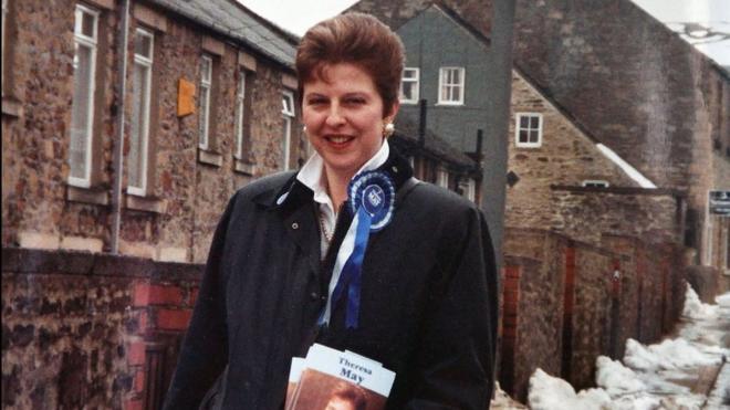 梅夫人1992年在杜伦西北选区竞选国会议员