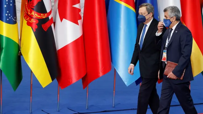 The summit is being hosted by Italian Prime Minister Mario Draghi