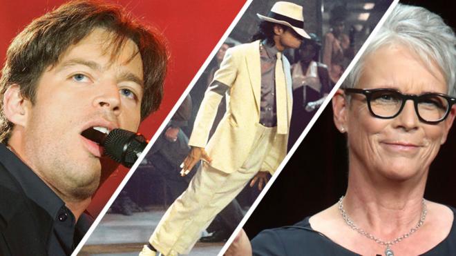 Harry Connick Jr, Michael Jackson and Jamie Lee Curtis