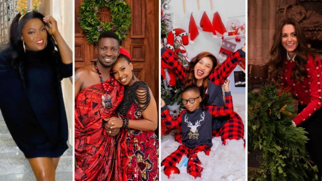 Celebrities celebrate Christmas wit fotos