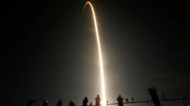 The rocket left the Kennedy Space Center in Florida