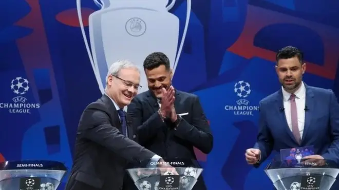 Şampiyonlar Ligi'nde çeyrek final kuraları çekilirken