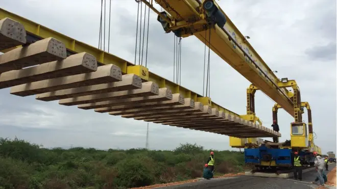 Laying railway track