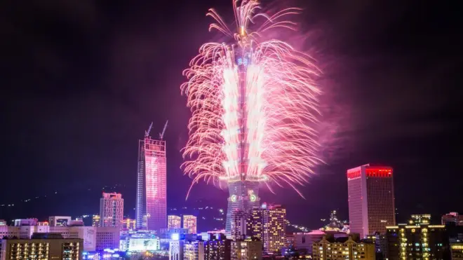 台灣垮年101煙花